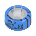 FS0H104ZF; Capacitor: electrolytic; 0.1F; 5.5VDC; ESR: 25Ω; THT; -20÷+80%; KEMET FS0H104ZF; Capacitor: electrolytic; 0.1F; 5.5VDC; ESR: 25Ω; THT; -20÷+80%; KEMET