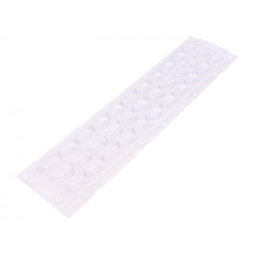 FS15847_FLORENCE-3R-IP-O; LED lens; rectangular; Mat: PMMA plexiglass; transparent; H: 9.4mm; LEDIL