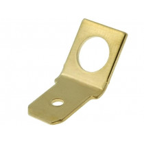 61-2257-31; Terminal: flat; 6.3mm; 0.8mm; male; M5; screw; angled 45°; brass; OSTERRATH