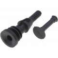 ; Fastener for fans and protections; plastic; Colour: black; 4.5mm; FIX&FASTEN