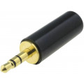 JPS-35G (FT6301); Plug; Jack 3,5mm; male; stereo; straight; for cable; soldering; CLIFF JPS-35G (FT6301); Plug; Jack 3,5mm; male; stereo; straight; for cable; soldering; CLIFF