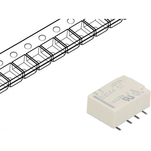 FTR-B3GA4.5Z-B10; Relay: electromagnetic; DPDT; Ucoil: 4.5VDC; 0.3A/125VAC; 1A/30VDC; FUJITSU