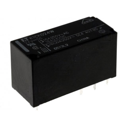 FTR-K1CK024W; Relay: electromagnetic; SPDT; Ucoil: 24VDC; 16A/250VAC; 16A/24VDC; FUJITSU