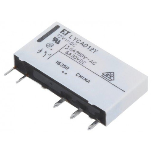 FTR-LYCA012Y; Relay: electromagnetic; SPDT; Ucoil: 12VDC; 6A/250VAC; 6A/24VDC; 6A; FUJITSU