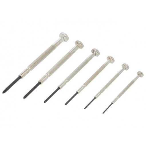 DM-20; Kit: screwdrivers; Pcs: 6; precision; Phillips,slot; Package: box; ENGINEER DM-20; Kit: screwdrivers; Pcs: 6; precision; Phillips,slot; Package: box; ENGINEER