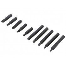 DR-10; Kit: screwdriver bits; Pcs: 10; Phillips,spherical,slot; ENGINEER DR-10; Kit: screwdriver bits; Pcs: 10; Phillips,spherical,slot; ENGINEER