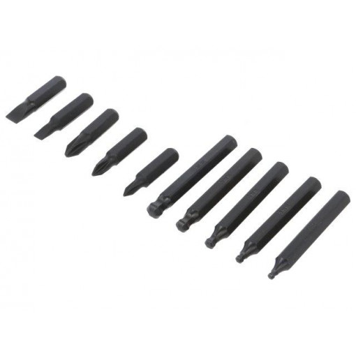 DR-10; Kit: screwdriver bits; Pcs: 10; Phillips,spherical,slot; ENGINEER DR-10; Kit: screwdriver bits; Pcs: 10; Phillips,spherical,slot; ENGINEER