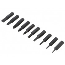 DR-11; Kit: screwdriver bits; Pcs: 11; Phillips,Allen hex key,slot; 30mm; ENGINEER DR-11; Kit: screwdriver bits; Pcs: 11; Phillips,Allen hex key,slot; 30mm; ENGINEER