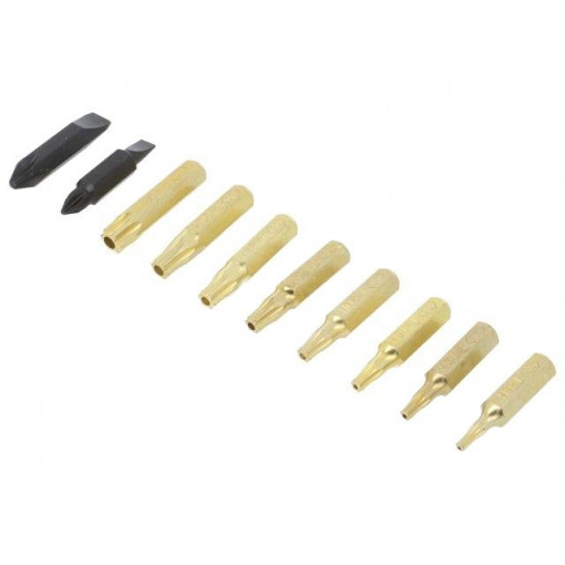 DR-17; Kit: screwdriver bits; Phillips,Torx® with protection,slot; ENGINEER DR-17; Kit: screwdriver bits; Phillips,Torx® with protection,slot; ENGINEER