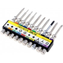 DR-18; Kit: screwdriver bits; Pcs: 10; Mounting: 1/4 DR-18; Kit: screwdriver bits; Pcs: 10; Mounting: 1/4