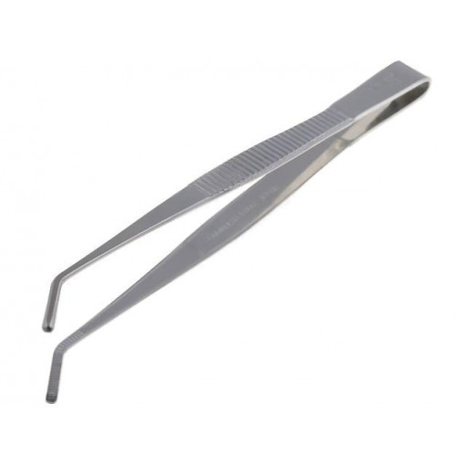 PTS-03; Tweezers; Tweezers len: 125mm; Blades: curved; Tipwidth: 2.3mm; ENGINEER