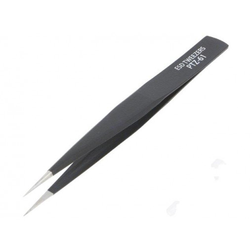 PTZ-61; Tweezers; Blade tip shape: sharp; Tweezers len: 125mm; ESD; ENGINEER