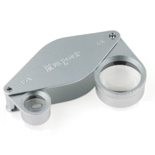 SL-51; Folding magnifier; Mag: x8/x15; Lens diam: 13/25mm; W: 35mm; ENGINEER