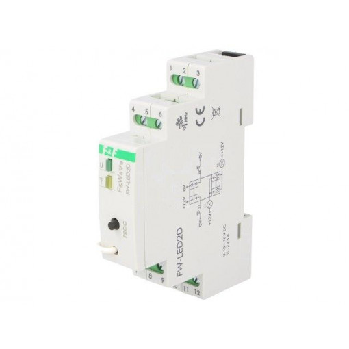FW-LED2D; LED controller; F&Wave; IP20; 10÷16VDC; DIN; -25÷65°C; 868.32MHz; F&F