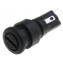 FX0455; Fuse holder; cylindrical fuses; 5x20mm; 250V; Mounting: on panel; BULGIN