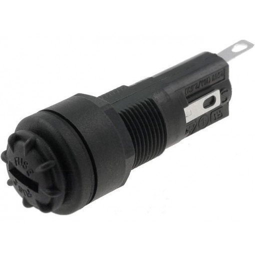 FX0462; Fuse holder; cylindrical fuses; 5x20mm; 250V; Mounting: on panel; BULGIN