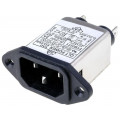 FYB03T1; Connector: AC supply; socket; male; 3A; 250VAC; IEC 60320; -25÷85°C; YUNPEN ELECTRONIC