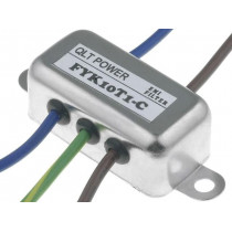 FYK01T1-YK03103300C; Filter: anti-interference; 250VAC; Cx: 100nF; Cy: 3.3nF; 0.3mH; QLT POWER FYK01T1-YK03103300C; Filter: anti-interference; 250VAC; Cx: 100nF; Cy: 3.3nF; 0.3mH; QLT POWER