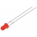 FYL-3014HD1A; LED; 3mm; red; 10mcd; 40°; Front: convex; Pitch: 2.54mm; FORYARD FYL-3014HD1A; LED; 3mm; red; 10mcd; 40°; Front: convex; Pitch: 2.54mm; FORYARD