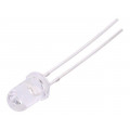 FYL-5013LRC1C; LED; 5mm; red; 500÷1000mcd; 15°; 20mA; 1.8÷2.4V; Front: convex; FORYARD