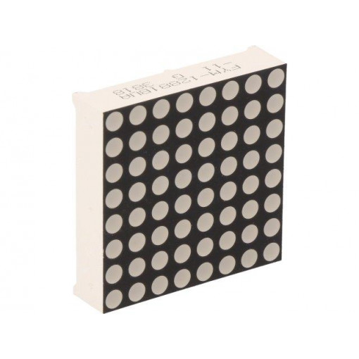 FYM-12881BUA-11; Display: LED; matrix; 8x8; amber; 40÷150mcd; anode; 32x32x8mm; FORYARD