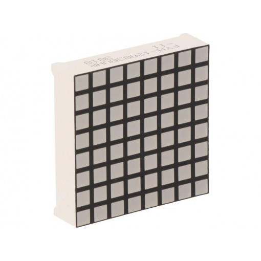FYM-12883BUHR-11; Display: LED; matrix; 8x8; red; 30÷60mcd; anode; 31.7x31.7x8mm; FORYARD FYM-12883BUHR-11; Display: LED; matrix; 8x8; red; 30÷60mcd; anode; 31.7x31.7x8mm; FORYARD