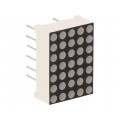 FYM-7571AUHR-11; Display: LED; matrix; 5x7; red; 30÷60mcd; cathode; 12.7x17.8x6.3mm; FORYARD