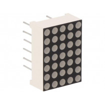 FYM-7571AUHR-11; Display: LED; matrix; 5x7; red; 30÷60mcd; cathode; 12.7x17.8x6.3mm; FORYARD FYM-7571AUHR-11; Display: LED; matrix; 5x7; red; 30÷60mcd; cathode; 12.7x17.8x6.3mm; FORYARD