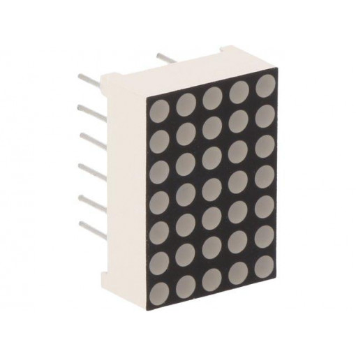 FYM-7571AUHR-11; Display: LED; matrix; 5x7; red; 30÷60mcd; cathode; 12.7x17.8x6.3mm; FORYARD FYM-7571AUHR-11; Display: LED; matrix; 5x7; red; 30÷60mcd; cathode; 12.7x17.8x6.3mm; FORYARD