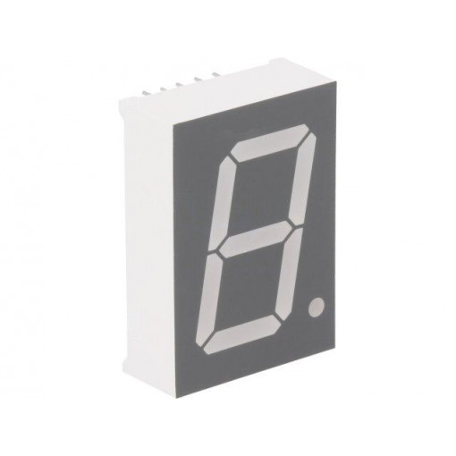 FYS-10012AUHR-21; Display: LED; 7-segment; 25.4mm; 1