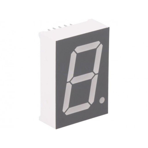 FYS-10012BUHR-21; Display: LED; 7-segment; 25.4mm; 1 FYS-10012BUHR-21; Display: LED; 7-segment; 25.4mm; 1
