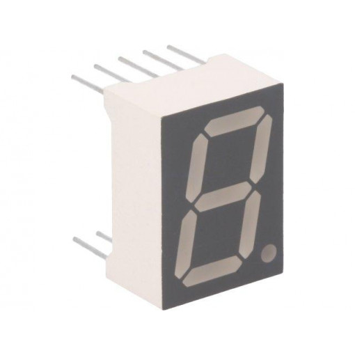 FYS-5613BUHR-21; Display: LED; 7-segment; 14.2mm; 0.56