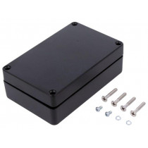 G107BK-IP67; Enclosure: multipurpose; X: 80mm; Y: 125mm; Z: 40mm; aluminium; black; GAINTA