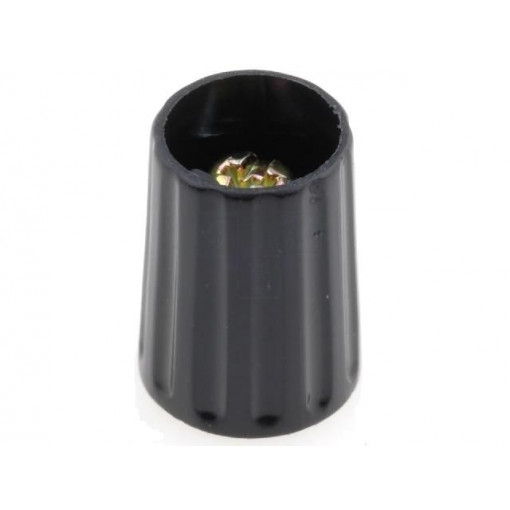 2010403; Knob; polyamide; Øshaft: 4mm; Ø10x13.7mm; black; Shaft: smooth; RITEL 2010403; Knob; polyamide; Øshaft: 4mm; Ø10x13.7mm; black; Shaft: smooth; RITEL