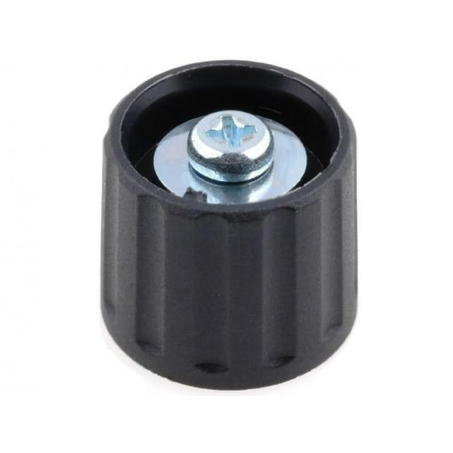 2621603; Knob; polyamide; Øshaft: 6mm; black; clamp mechanism with screw; RITEL 2621603; Knob; polyamide; Øshaft: 6mm; black; clamp mechanism with screw; RITEL