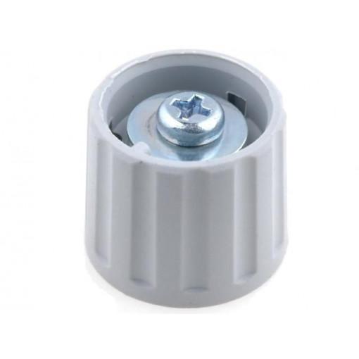 2621601; Knob; polyamide; Øshaft: 6mm; grey; clamp mechanism with screw; RITEL 2621601; Knob; polyamide; Øshaft: 6mm; grey; clamp mechanism with screw; RITEL