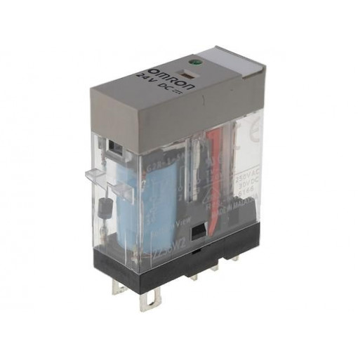 G2R-1-SND 24VDC (S); Relay: electromagnetic; SPDT; Ucoil: 24VDC; 10A/250VAC; 10A/30VDC; OMRON G2R-1-SND 24VDC (S); Relay: electromagnetic; SPDT; Ucoil: 24VDC; 10A/250VAC; 10A/30VDC; OMRON