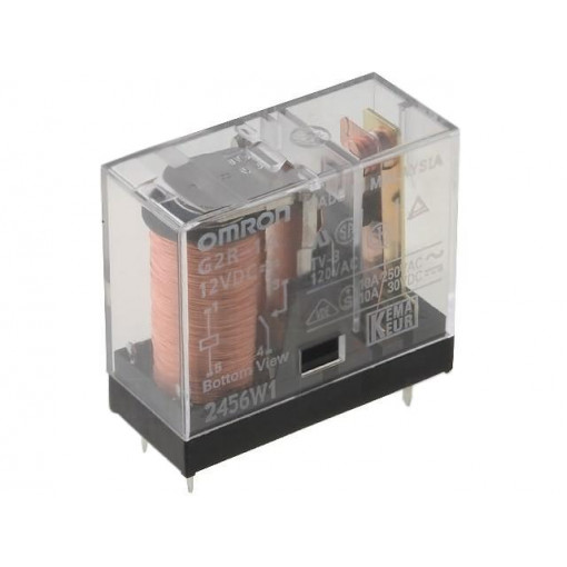 G2R-1A 12VDC; Relay: electromagnetic; SPST-NO; Ucoil: 12VDC; 10A/250VAC; 30mΩ; OMRON G2R-1A 12VDC; Relay: electromagnetic; SPST-NO; Ucoil: 12VDC; 10A/250VAC; 30mΩ; OMRON