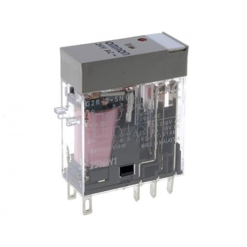 G2R-2-S 230VAC (S); Relay: electromagnetic; DPDT; Ucoil: 230VAC; 5A/250VAC; 5A/30VDC; OMRON