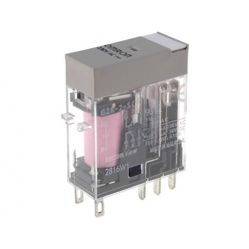 G2R-2-SN 230VAC (S); Relay: electromagnetic; DPDT; Ucoil: 230VAC; 5A/250VAC; 5A/30VDC; OMRON