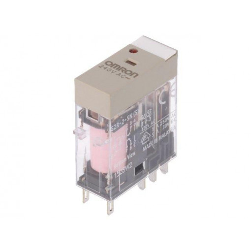 G2R-2-SN 240VAC (S); Relay: electromagnetic; DPDT; Ucoil: 240VAC; 5A/250VAC; 5A/30VDC; OMRON