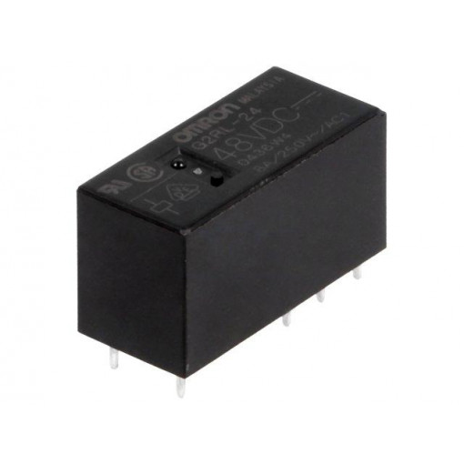 G2RL-24 48VDC; Relay: electromagnetic; DPDT; Ucoil: 48VDC; 8A/250VAC; 8A/24VDC; OMRON OCB