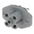 931782106 G 30 E 3 F; Connector: square; Series: G; socket; female; PIN: 4; tinned; IP65; HIRSCHMANN 931782106 G 30 E 3 F; Connector: square; Series: G; socket; female; PIN: 4; tinned; IP65; HIRSCHMANN