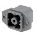 731996506 G 30 E 3 M; Connector: square; Series: G; socket; male; PIN: 4; tinned; IP65; 250V; HIRSCHMANN 731996506 G 30 E 3 M; Connector: square; Series: G; socket; male; PIN: 4; tinned; IP65; 250V; HIRSCHMANN