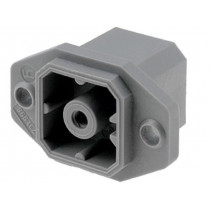 731996506 G 30 E 3 M; Connector: square; Series: G; socket; male; PIN: 4; tinned; IP65; 250V; HIRSCHMANN 731996506 G 30 E 3 M; Connector: square; Series: G; socket; male; PIN: 4; tinned; IP65; 250V; HIRSCHMANN
