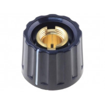 332.61; Knob; with pointer; plastic; Øshaft: 6mm; Ø20x15mm; black; MENTOR 332.61; Knob; with pointer; plastic; Øshaft: 6mm; Ø20x15mm; black; MENTOR