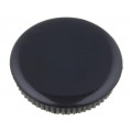 333.663; Cap; Colour: black; Mounting: push-in; Mat: plastic; MENTOR