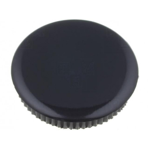 333.663; Cap; Colour: black; Mounting: push-in; Mat: plastic; MENTOR