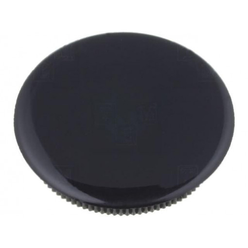 334.663; Cap; Colour: black; Mounting: push-in; Mat: plastic; MENTOR