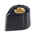 428.611; Knob; with pointer; plastic; Øshaft: 6mm; Ø20x15mm; black; MENTOR